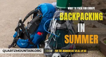 The Ultimate Guide for Packing Essentials for a Summer Backpacking Trip in Europe