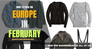 Essential Items to Pack for a Trip to Europe in February