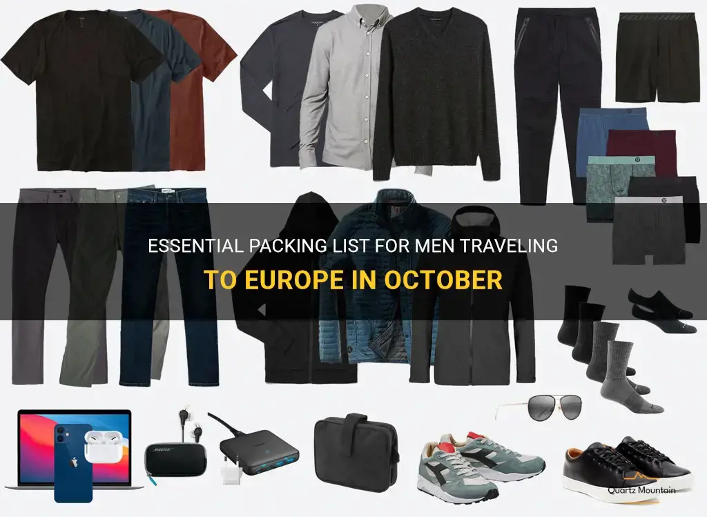 what to pack for europe in October men