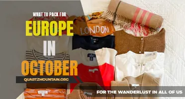 Essential Items to Pack for a Memorable European Trip in October