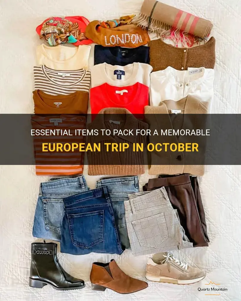 what to pack for europe in October