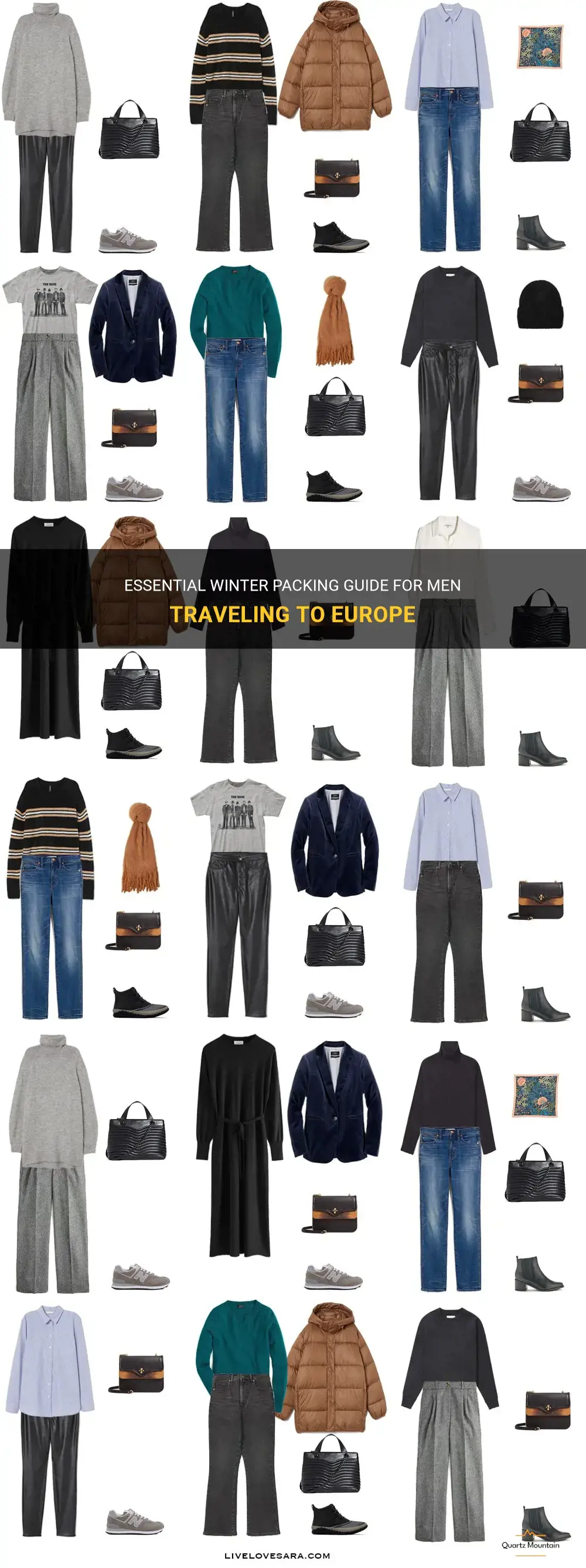 what to pack for europe in winter men