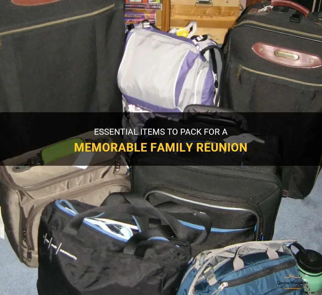 what to pack for family reunion