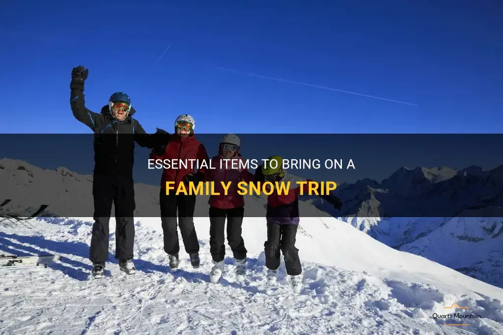 what to pack for family snow trip