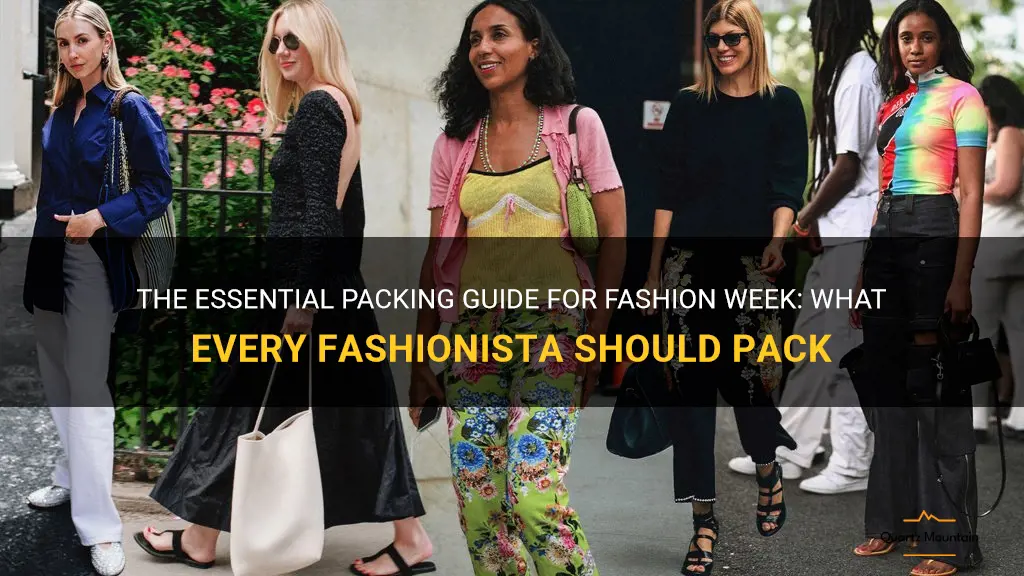 what to pack for fashion week