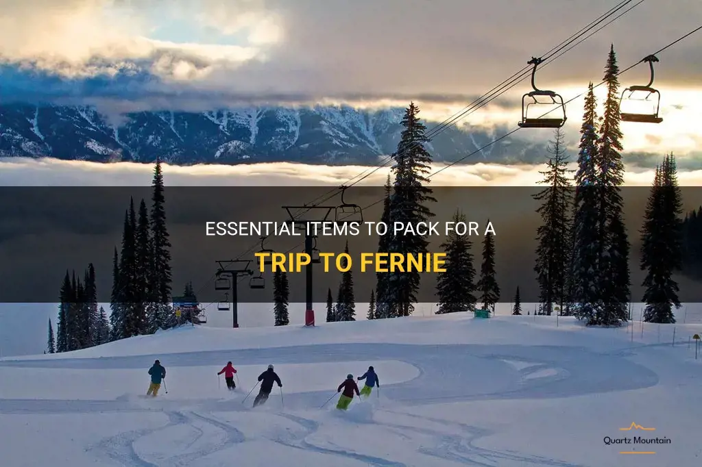 what to pack for fernie