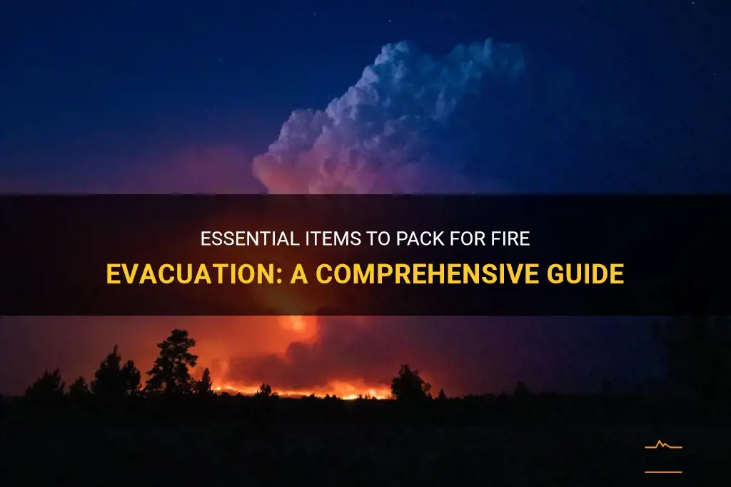 what to pack for fire evac