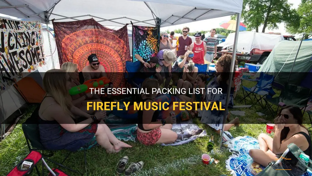 what to pack for firefly