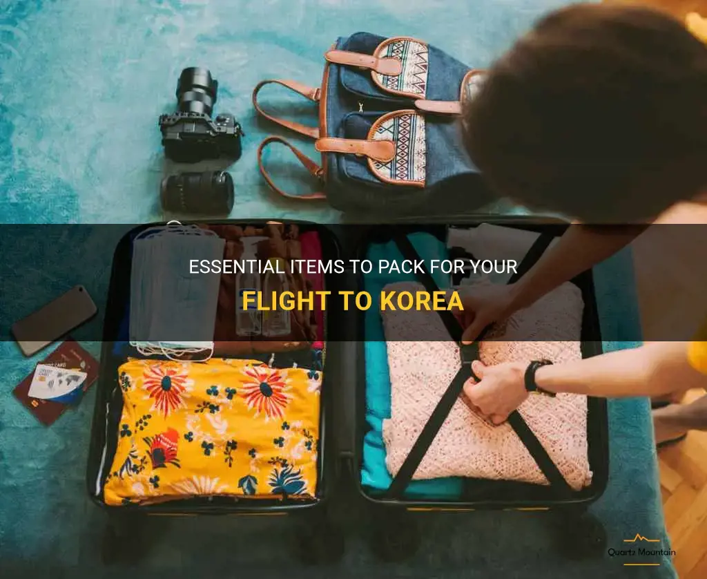 what to pack for flight to korea