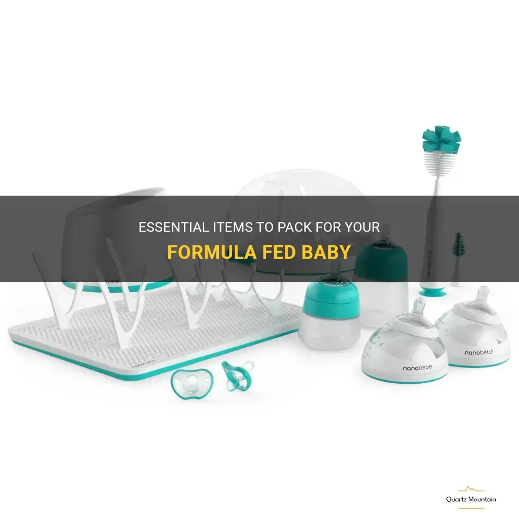 what to pack for formula fed baby