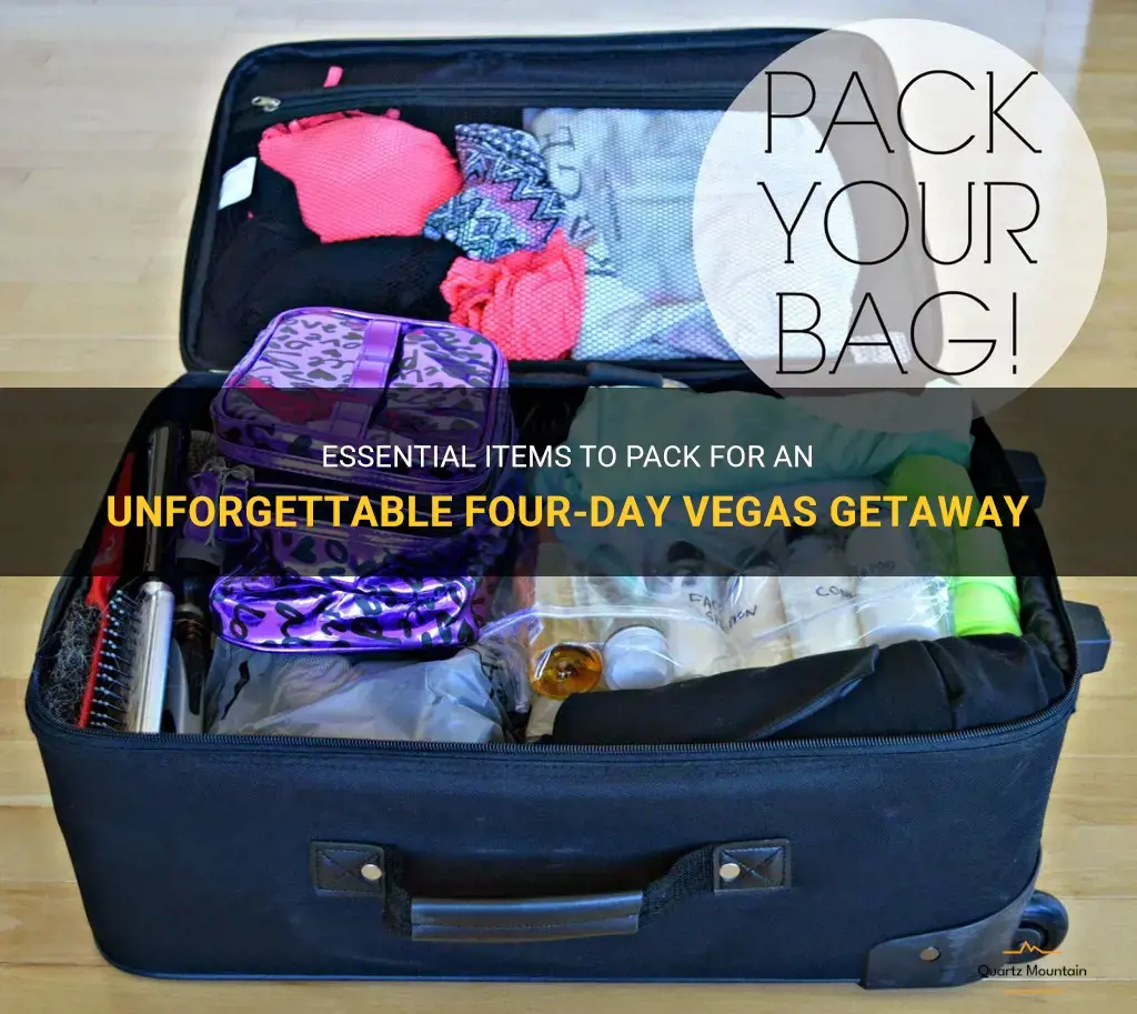 what to pack for four days in vegas
