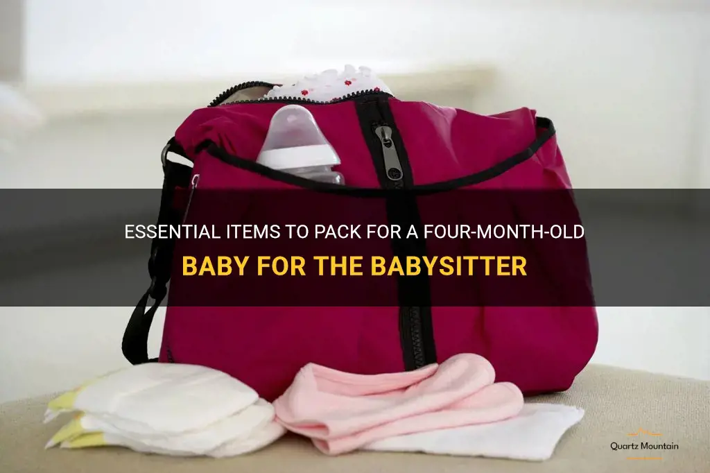 what to pack for four month baby for babysitter