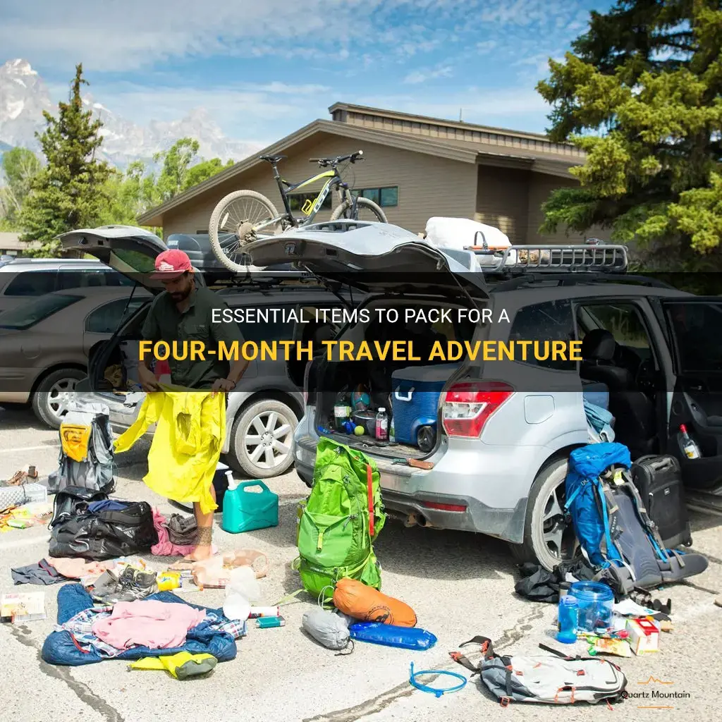 what to pack for four month trip