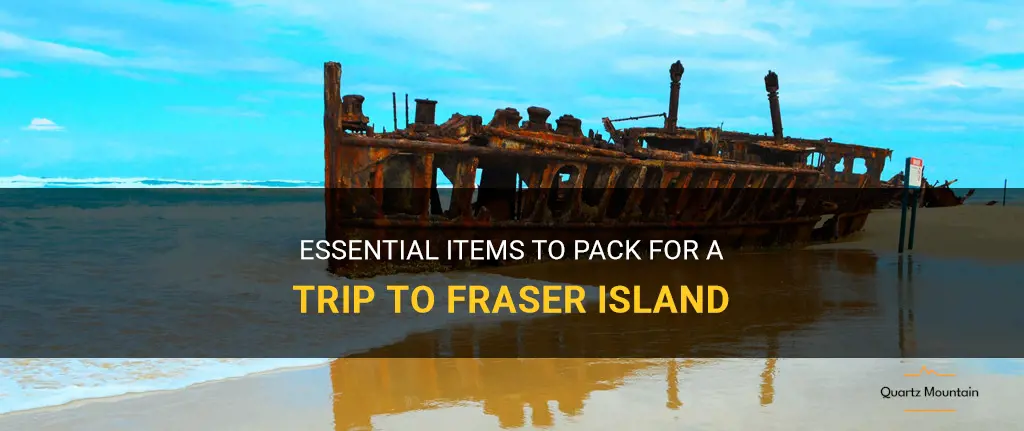 what to pack for fraser island