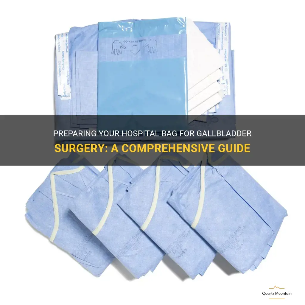 what to pack for gallbladder surgery
