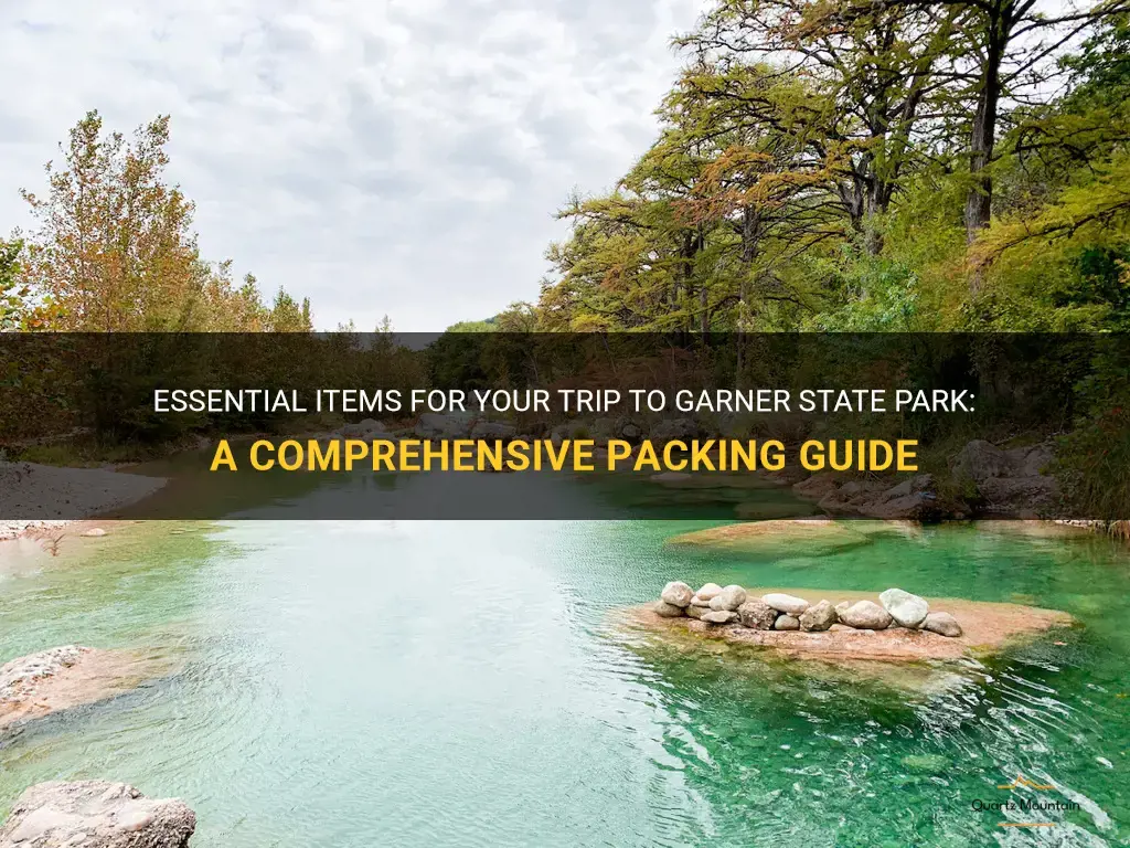 what to pack for garner state park
