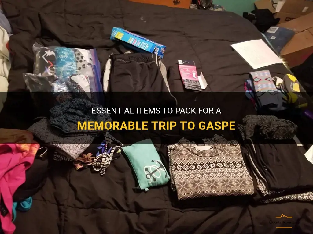 what to pack for gaspe
