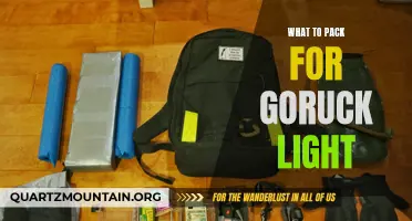 Essential Gear Checklist for a GORUCK Light Challenge