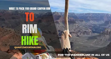Essential Items to Pack for Your Grand Canyon Rim to Rim Hike