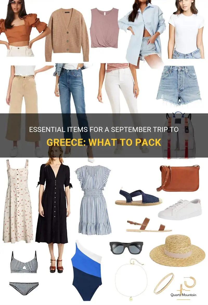what to pack for greece in September
