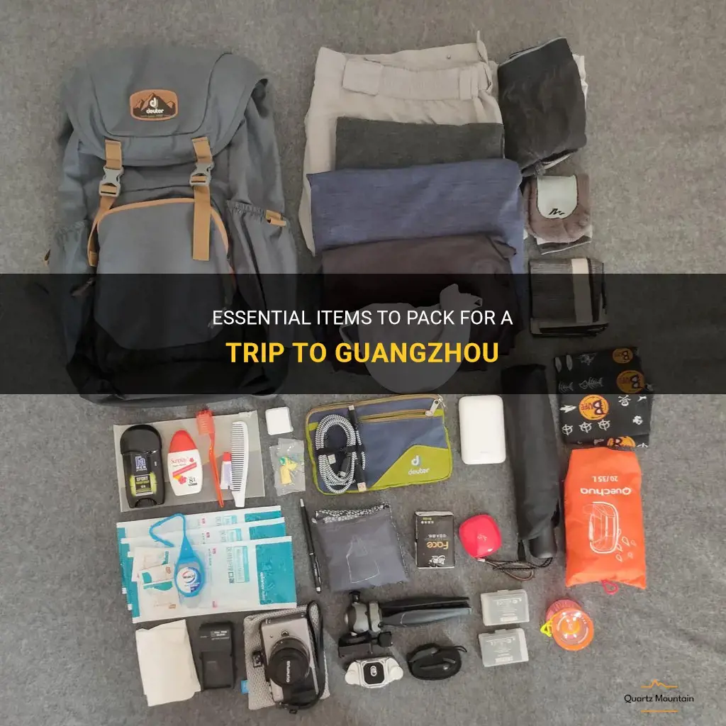 what to pack for guangzhou