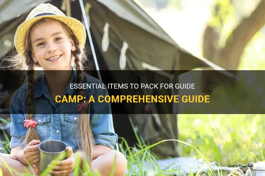 what to pack for guide camp