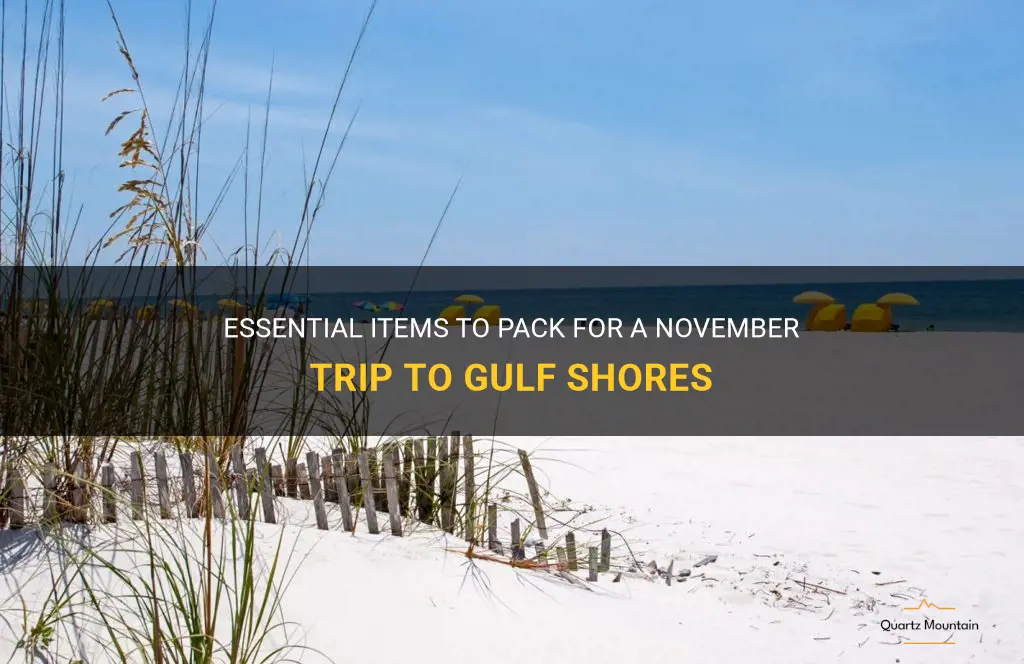 what to pack for gulf shores in november