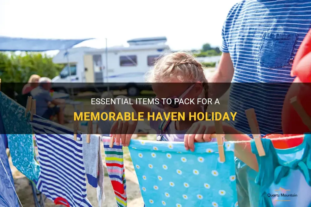 what to pack for haven holiday