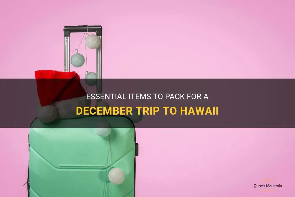 what to pack for hawaii in december