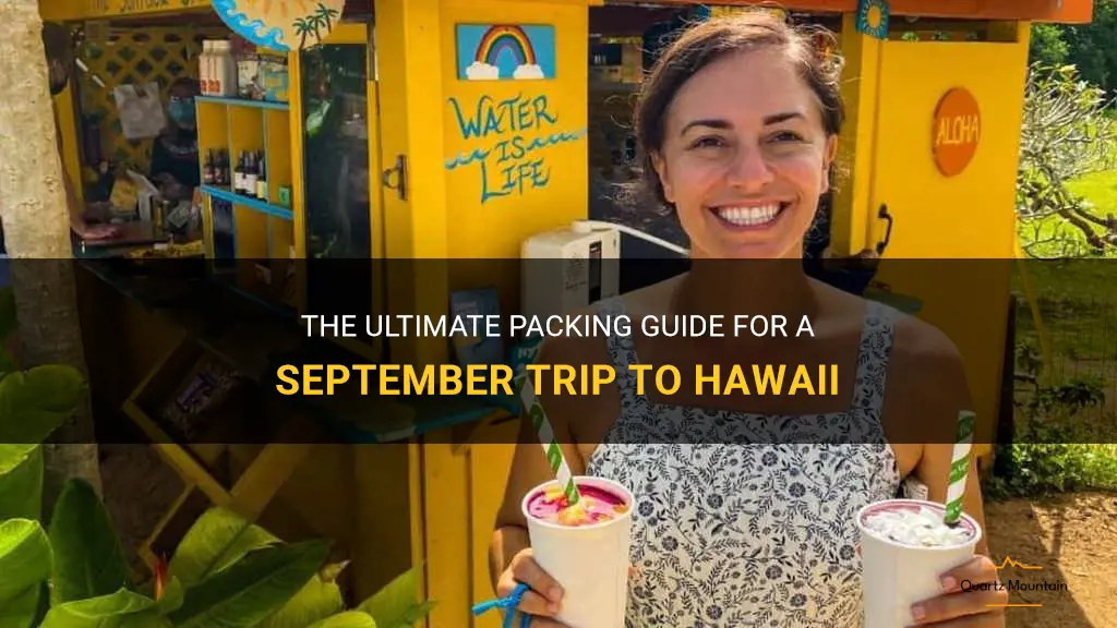 what to pack for hawaii in September