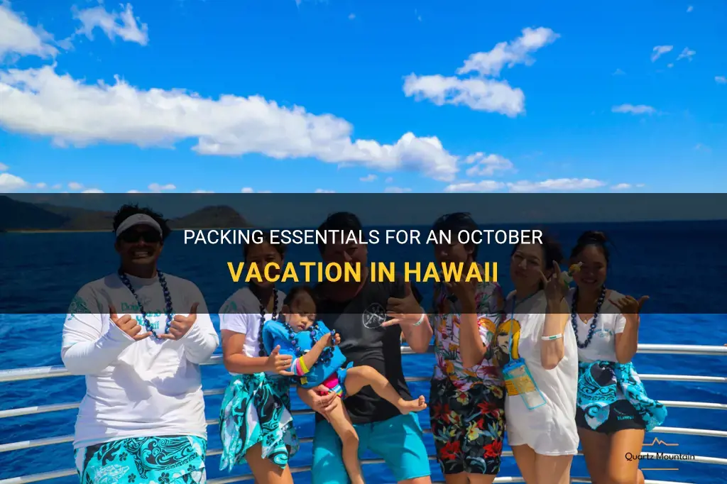 what to pack for hawaii vacation in October