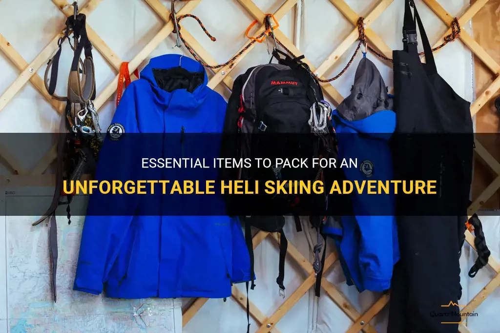 what to pack for heli skiing