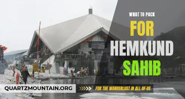 Essential Items to Pack for Your Visit to Hemkund Sahib
