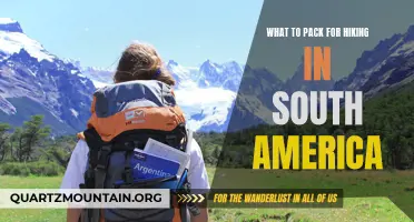 Essential items to pack for hiking in South America