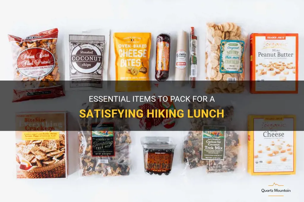 what to pack for hiking lunch