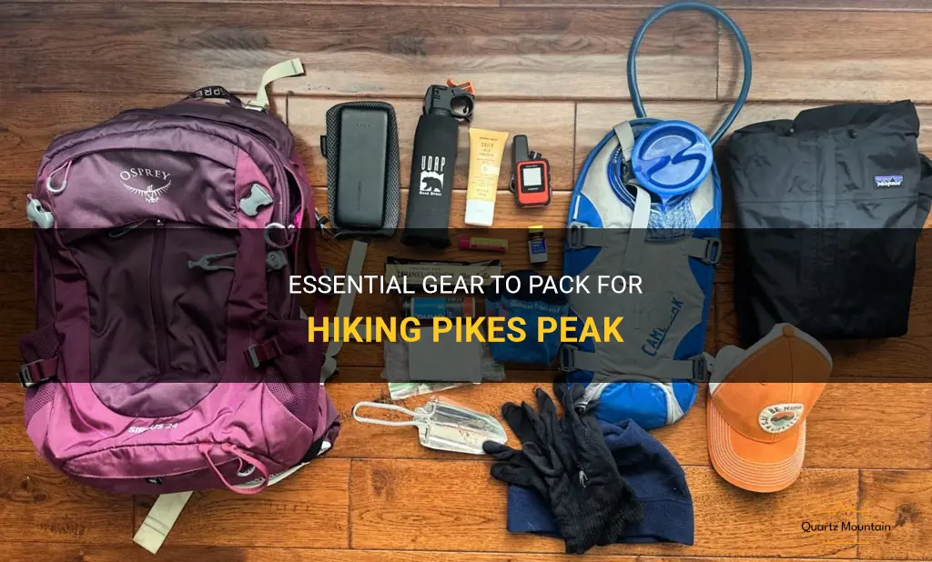 what to pack for hiking pikes peak