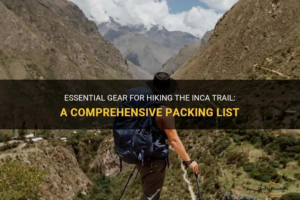 what to pack for hiking the inca trail