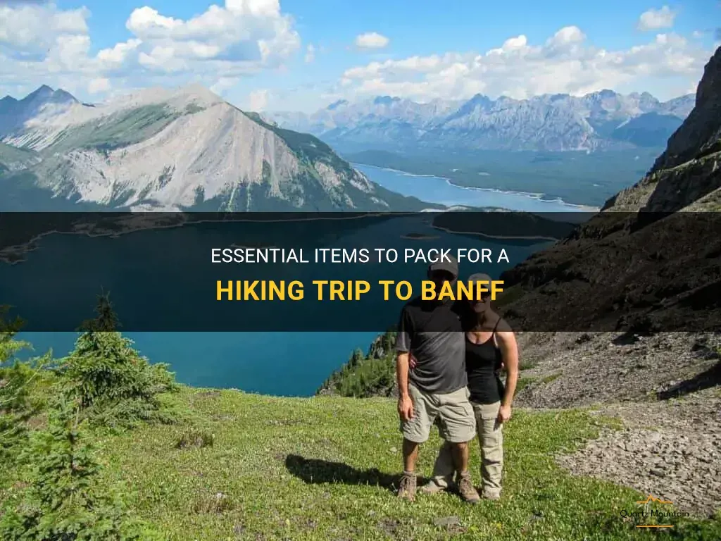 what to pack for hiking trip to banff