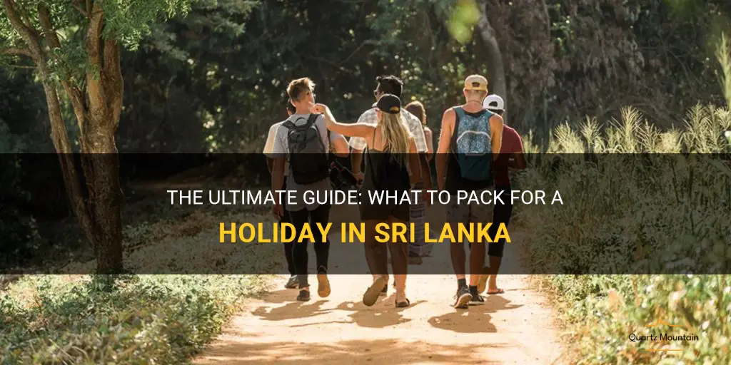 what to pack for holiday in sri lanka