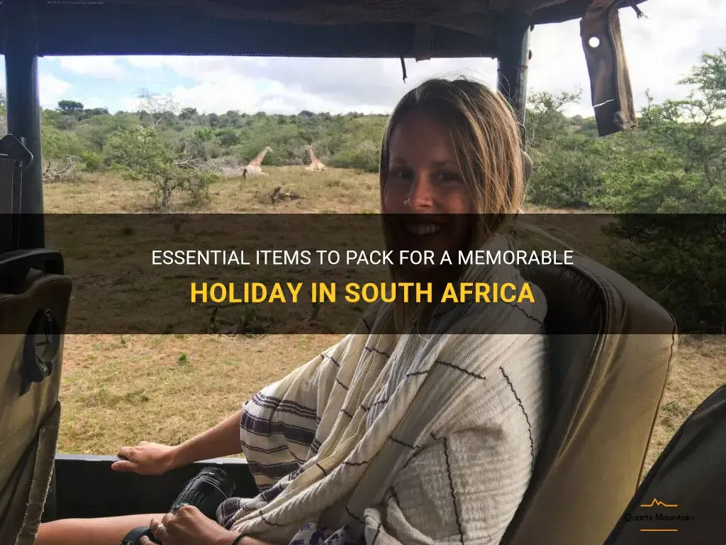what to pack for holiday to south africa