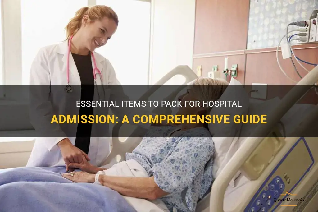 what to pack for hospital admission