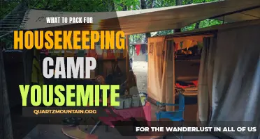 Essential Items to Pack for Housekeeping Camp in Yosemite National Park