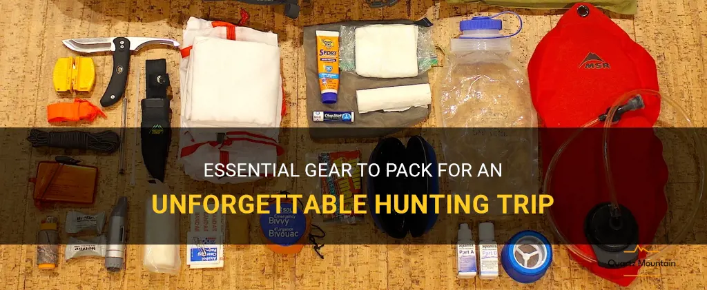 what to pack for hunting