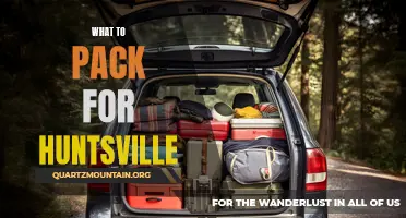 Essential Items to Pack for Your Huntsville Trip