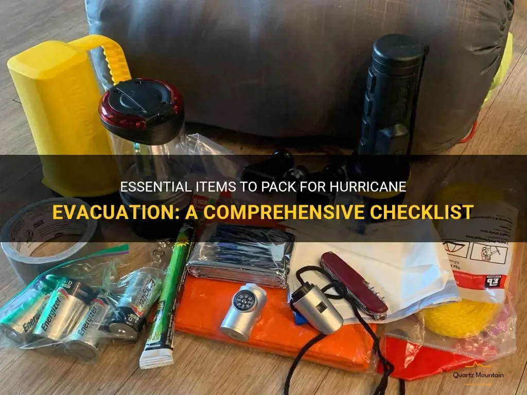what to pack for hurricane evacuation