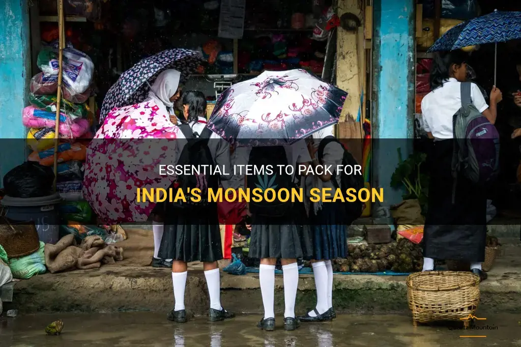 what to pack for india monsoon