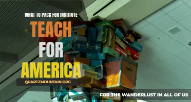 Essential Gear and Supplies for Teach For America Institute: What to Pack