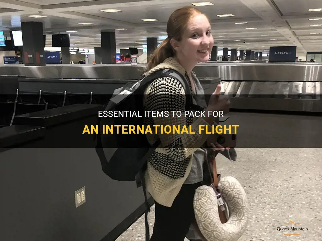 what to pack for international flight