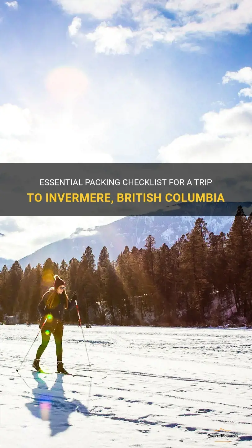 what to pack for invermere
