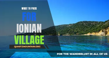 Essential Items to Pack for Your Ionian Village Vacation